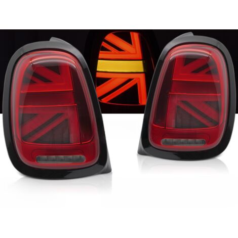 Paire de feux arriere Mini Cooper F55-F56-F57 de 2014 a 2017 Rouge - FULL Led