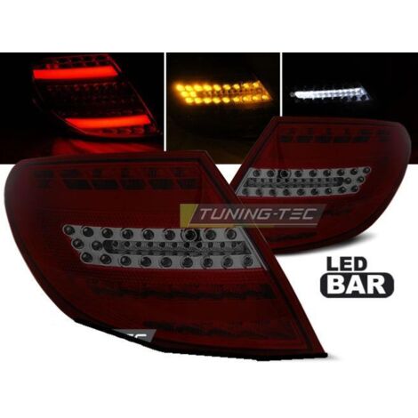 Paire feux arriere Mercedes classe C W204 07-10 Full LED rouge fume (1/3)