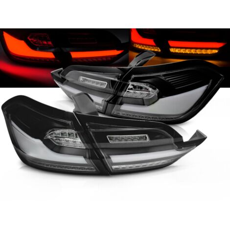 Paire de feux arriere Ford Fiesta MK8 de 2017 a 2021 FULL LED BAR Noir