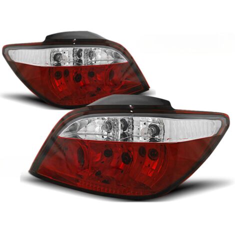 Paire de feux arriere Peugeot 307 01-07 rouge blanc-27336234