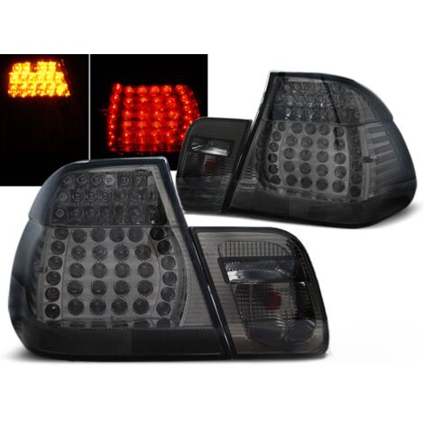 Paire de feux arriere BMW serie 3 E46 berline de 09/2001 a 03/2005 LED fume