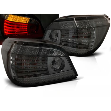 Paire de feux arriere BMW serie 5 E60 Berline de 2003 a 2007 LED fume (1/3)