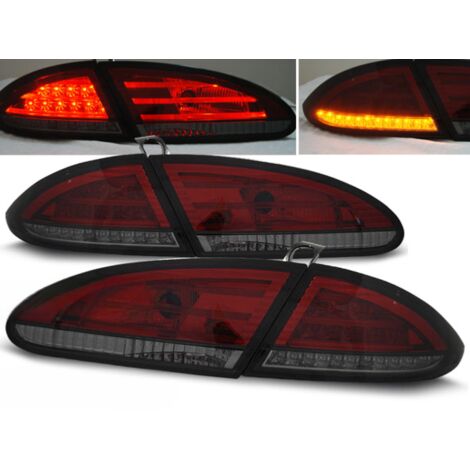 Paire de feux arriere Seat Leon 1P de 2005 a 2009 LED rouge fume