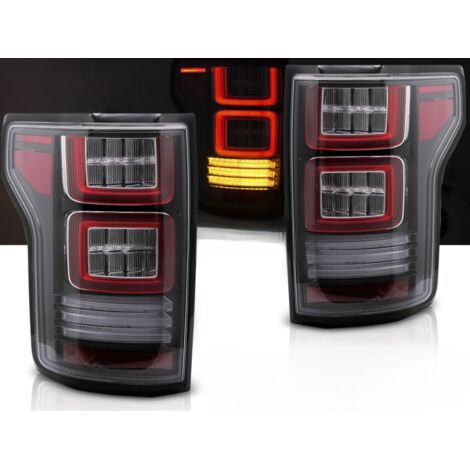 Paire de feux arriere Ford F150 MK13 de 2014 a 2020 Led Rouge Noir + Dynamic