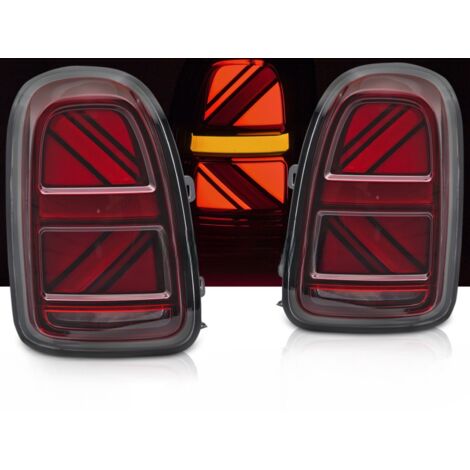 Paire de feux arriere Mini Cooper F60 de 2016 a 2020 FULL LED BAR Rouge (1/4)