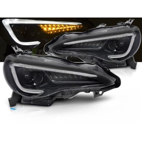 Paire de feux phares Toyota GT86 de 2012 a 2021 Daylight LED DRL DYN noir-41449326