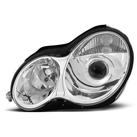 Paire de feux phares Mercedes W203 classe C 00-04 chrome-27361466 (1/2)