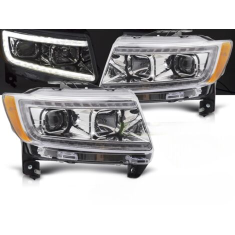 Paire de feux phares Jeep Grand Cherokee de 2011 a 2013 LED LTI chrome-41533727 (1/4)