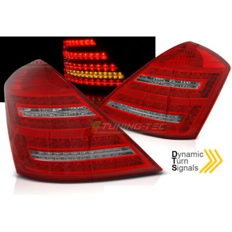Paire de feux arriere Mercedes W221 Classe S 05-09 LED rouge Blanc (1/3)