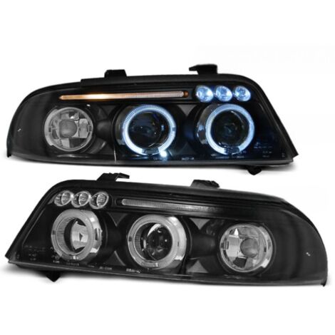 Paire De Feux Phares Audi A6 C5 De 1997 A 2001 Tube Light Led LTI Noir 27361052 90870176