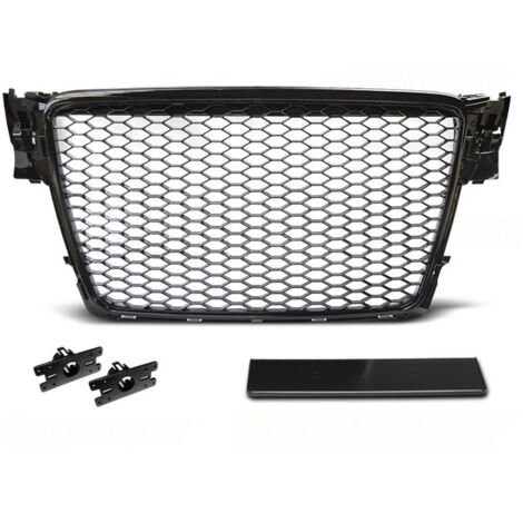 Calandre Sport Grille Noir Mat Compatible Avec A4 S4 B6 8E 2000-2004 - 4