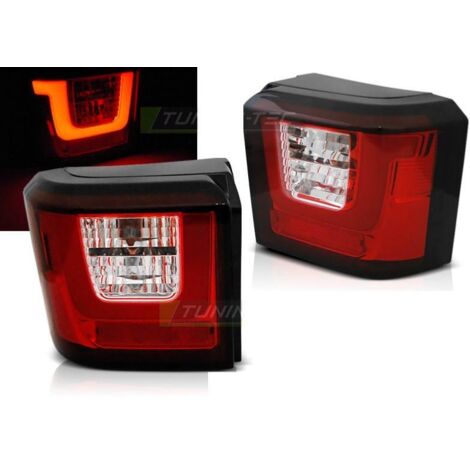Paire de Feux arrieres Volkswagen T4 de 90-03 LED BAR Rouge Blanc-30617098 (1/3)