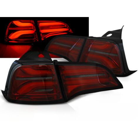 Paire de feux arrière Tesla Model 3 de 2017 a 2024 Full LED Rouge Fume-36865188 (1/5)