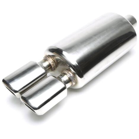 Silencieux arrière sport universel inox TA Technix 2 x 86 x 70mm / biseaute-27480615
