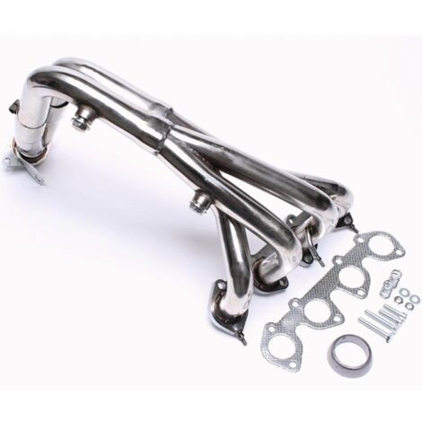 Collecteur d'echappement en inox pour Peugeot 206 1,4 et 1,6 8v de 1998 à 2005-16443052