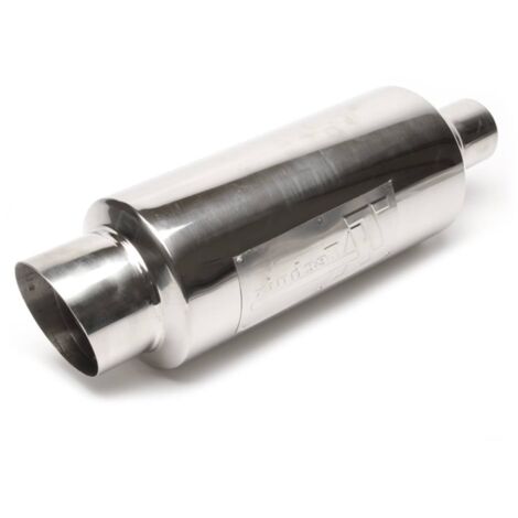 Silencieux arrière sport universel inox 100/45mm rond biseaute, avec attenuateur-27480590