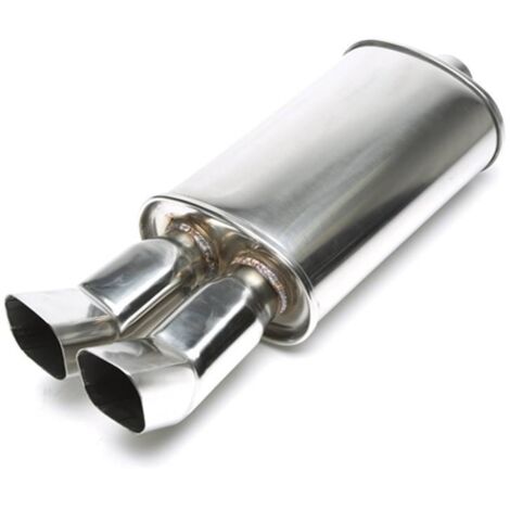 Silencieux arrière sport universel inox TA Technix 2 x 85 x 70mm DTM-27480603
