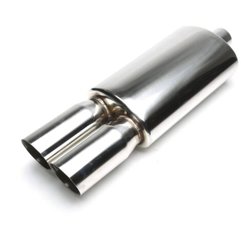 Silencieux arrière sport universel inox TA Technix 2 x 88 x 90mm oval /biseaute-27480609