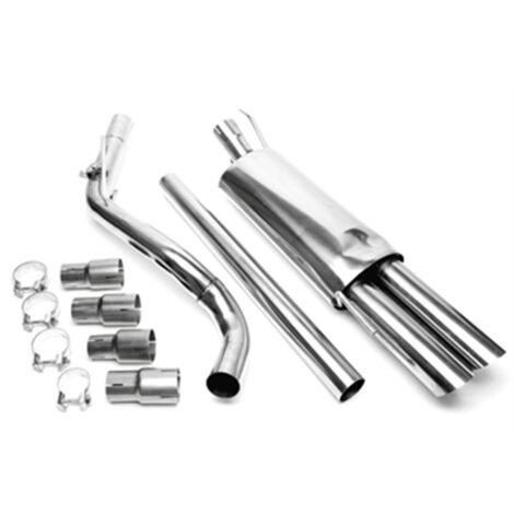 Ligne Echappement CatBack en Inox pour Volkswagen Golf 3 1H de 1991 a 1998-30617079