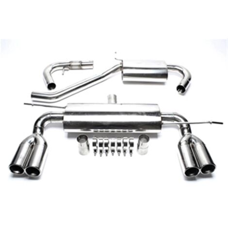 Duplex Ligne Echappement VW Golf 5 2003-2008 2x76mm-12697298