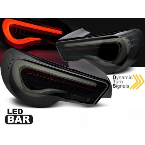 Paire de feux arriere Toyota GT86 12-21 led Bar Noir fume Blanc-41045997