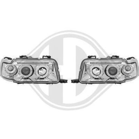 Paire de Phares Angel Eyes Audi 80 1991 a 1994 Chrome-33978539 (1/2)