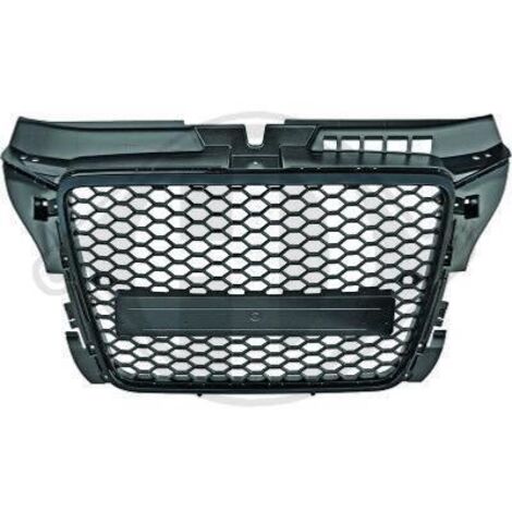 Grille de Calandre ABS Audi A3 8P 2008 a 2012 Noir Matt Singleframe-34000833 (1/2)