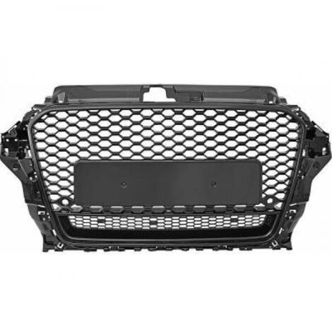 Calandre avant ABS Audi A3 8V 2012 a 2016 Noir Look Sport-38601316