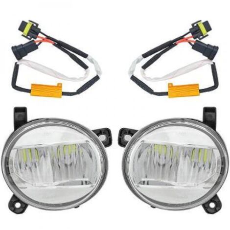 Paire antibrouillard avant Audi A4 B8 2007-2011 Led Chrome-37398047 (1/2)