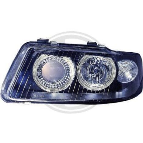 Paire de Phares Angel Eyes Audi A3 8L 2000 a 2003 Noir-33989521 (1/2)