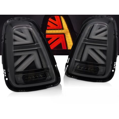Paire de feux arriere Mini Cooper R56-R57-R58-R59 2006 a 2014 Fume - FULL Led-41220488 (1/4)