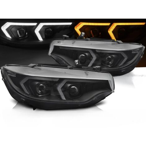 Paire de feux phares BMW serie 4 F32 / F33 de 2013 a 2017 FULL LED TRU DRL Noir-42644202 (1/5)