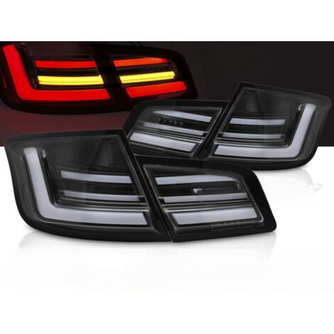 Paire feux arriere BMW serie 5 F10 Berline 10-13 FULL LED BAR DYN Noir Brillant-42644240 (1/4)
