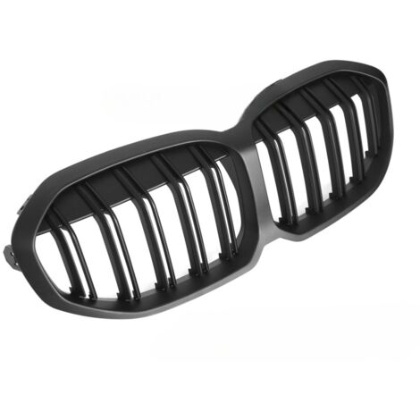 Grille de calandre avant BMW Serie 1 F40 de 2019 a 2024 Double barre noir matt-42670660