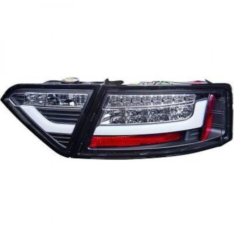 Paire de Feux arriere Led Audi A5 B8 de 2007 a 2011 Noir-37405442 (1/2)