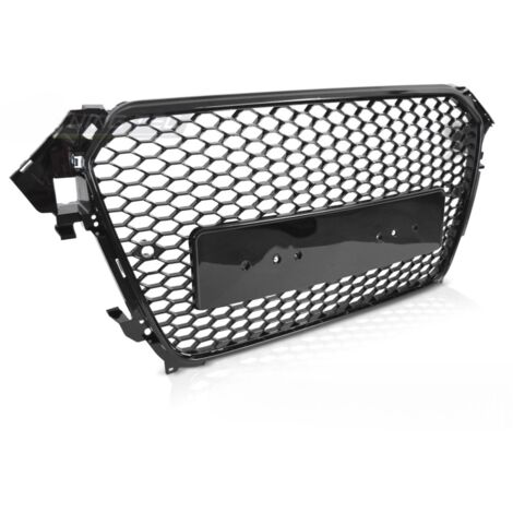 Calandre pour Audi A4 B8 de 2012 a 2015 Look Sport Noir Brillant PDC-42225521