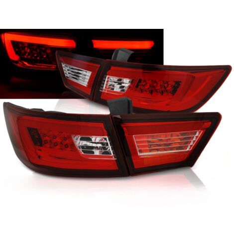 Paire de feux arriere Renault Clio 4 de 2013 a 2016 LED BAR rouge blanc-27336260 (1/3)