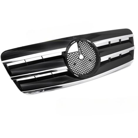 Grille calandre Mercedes CLK W208 de 1997 a 2003 Noir Chrome-42698521 (1/4)