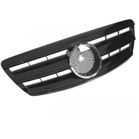 Grille calandre Mercedes Classe S W220 de 2002 a 2005 Noir Brillant-42708273 (1/4)
