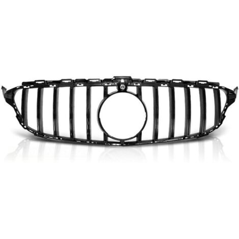 Calandre avant Mercedes Classe C W205 18-20 Look GTR Noir Glossy-32503987