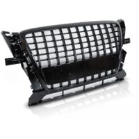 Grille de calandre pour Audi Q5 de 2008 a 09/2012 look Sport Noir brillant-39732686