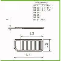Filtre a air Green pour Mini Cooper Cabriolet de 2006 a 2014 1.6L-120cv-38664092