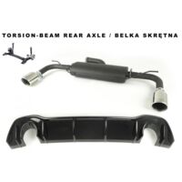 Silencieux Duplex Echappement Ulter VW Golf 8 2019 a 2021 1.5TSI 100mm-36956645