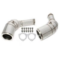 Downpipe Echappement Inox Audi RS6 Avant C8 Hybrid Quattro de 2019 a 2021 - 600cv - Avec Cata-41137485