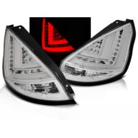 Paire de feux arriere Ford Fiesta MK7 de 2008 a 2012 LED BAR chrome