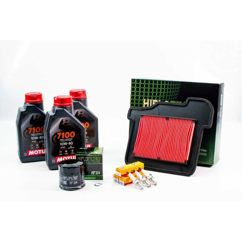 Kit D'entretien Moto Yamaha MT-09 Tracer 2015-2020 – Huile 10W40 3L + Filtres Air/huile + Bougies NGK