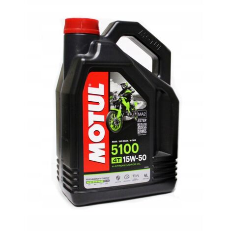 Huile moteur Motul 5100 15w50 4L 4T Ma2 Ester Semi-Synthétique Bmw GS RT RK 