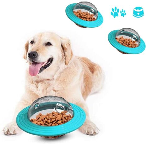 Jouet interactif pour chien – Boule de collation en ABS anti-morsure – Stimule l'activité physique et mentale – Pour chiens de taille moyenne