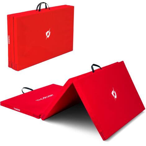 Tapis de gymnastique rouge Thunder® 197x100x5 cm MG-03-RED (1/5)