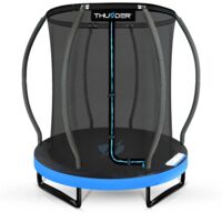 Trampoline THUNDER ULTRA-BLUE 4,5FT 140cm pour enfants pack complet avec filet de sécurité